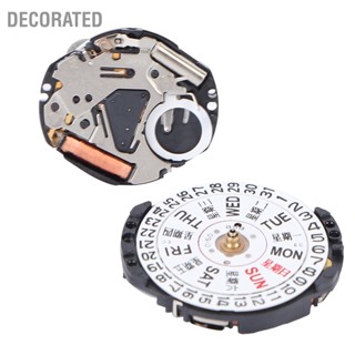 Decorated VX83 Quartz Watch Movement Day Date เปลี่ยนอะไหล่นาฬิกา Repairing