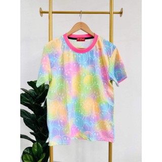 เสื้อครอบครัวลายยิัมสีหวานๆพร้อมส่ง