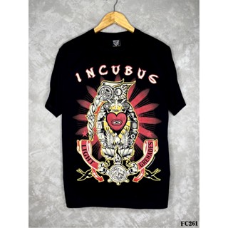 Incubusเสื้อยืดสีดำสกรีนลายFC261