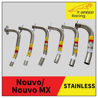 คอท่อ Yamaha Nouvo/ Nouvo MX สแตนเลส 🔩 Stainless steel แท้ เกรด 304 หนา: 1.2 มิลลิเมตร