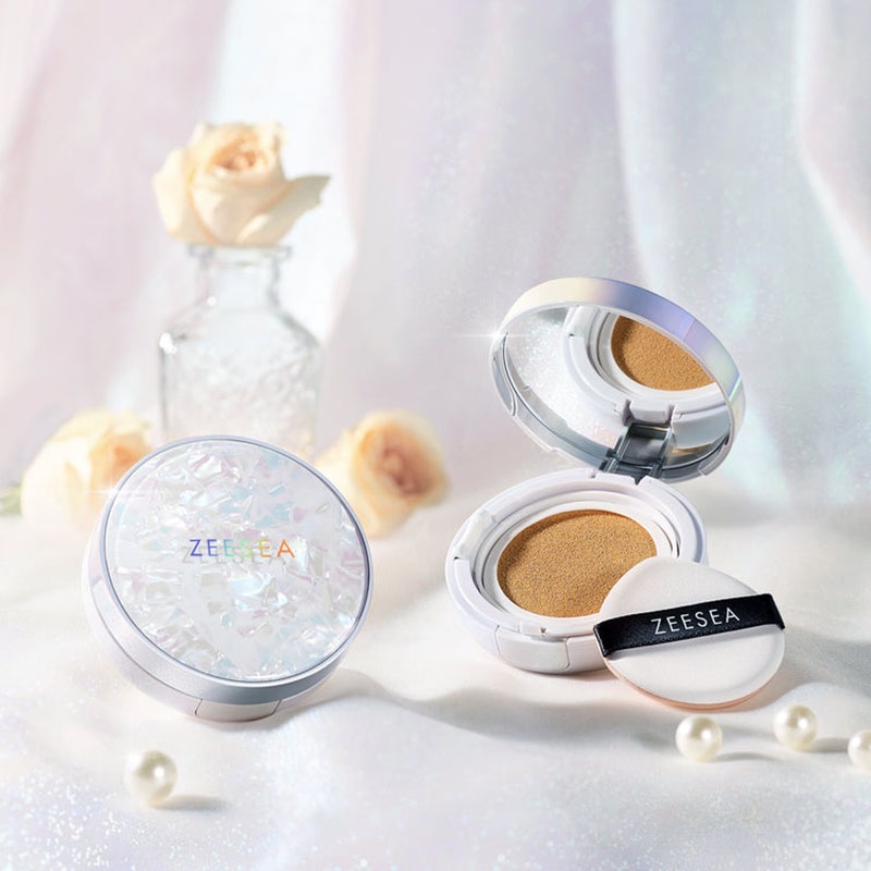 Zeesea Shell BB Cushion บีบีคุชชั่น รองพื้น ให้ความชุ่มชื้น ควบคุมความมัน ติดทนนาน ปกปิดรูขุมขน ลดรูขุมขน