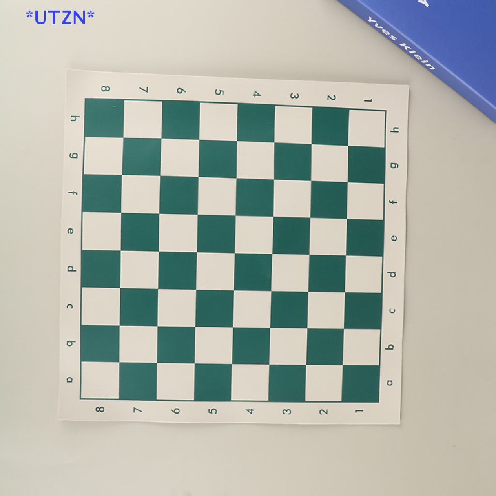 Utzn> ใหม่ กระดานหมากรุก หนัง PVC แบบนิ่ม แบบพกพา ทนทาน 34.5 ซม. 1 ชิ้น