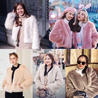 U_morestuff Evelyn fur coat โค้ทเฟอร์ขน