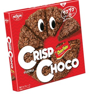 Nissin Crisp choco พายกรอบญี่ปุ่น รสช็อคโกแลต นิสชิน 1 กล่องมี 8 ชิ้น