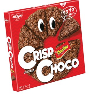 Nissin Crisp choco พายกรอบญี่ปุ่น รสช็อคโกแลต นิสชิน 1 กล่องมี 8 ชิ้น