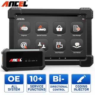 Ancel X7 OE-Level OBD2 Scanner Mobil Car Scanner Bluetooth Alat Diagnostik Mobil ECU Coding Active Test Car Diagnostic Tool