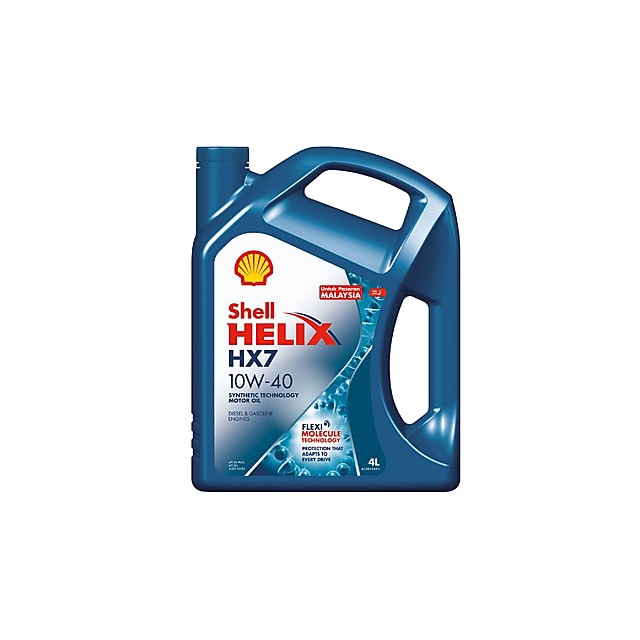 น้ํามันเครื่องสังเคราะห์แท้ Shell Helix HX7 10W40 SN PLUS (4L) 10W-40 7000KM
