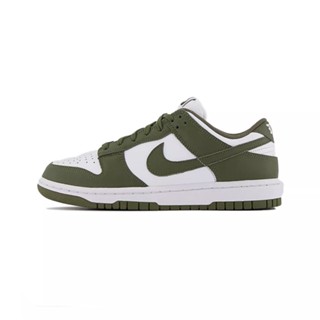 รับประกันของแท้ 100% รองเท้าสเก็ต Nike Dunk Low “Medium Olive”