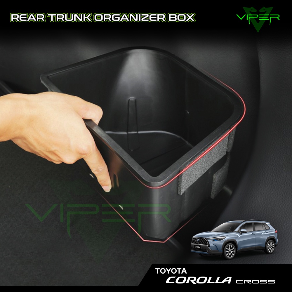 Toyota Corolla Cross ด้านหลัง Trunk Organizer กล่องจัดเก็บถาดบูตอุปกรณ์เสริม