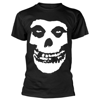 เสื้อยืดผ้าฝ้ายพรีเมี่ยม เสื้อยืด ผ้าฝ้าย ลาย Misfits Skull Dnlaoi19 มม. ใส่สบาย สําหรับผู้ชาย Dgii08