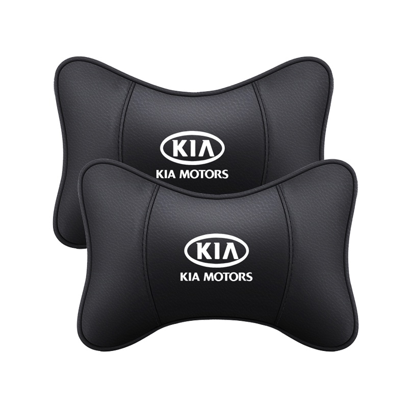 PU หนัง Headrest หมอนรองคอรถหัวคอหมอนสําหรับ Kia Rio 2 3 4 X Line Kombi ซีดาน K2 K3 K4 K5 KX1 KX3 KX