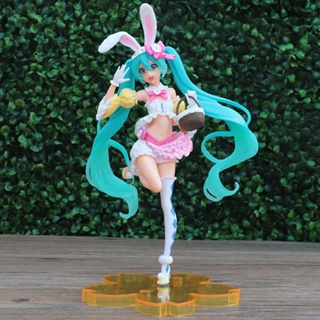 โมเดลฟิกเกอร์ รูปหูกระต่าย Hatsune miku miku สองมิติ สําหรับตกแต่งบ้าน