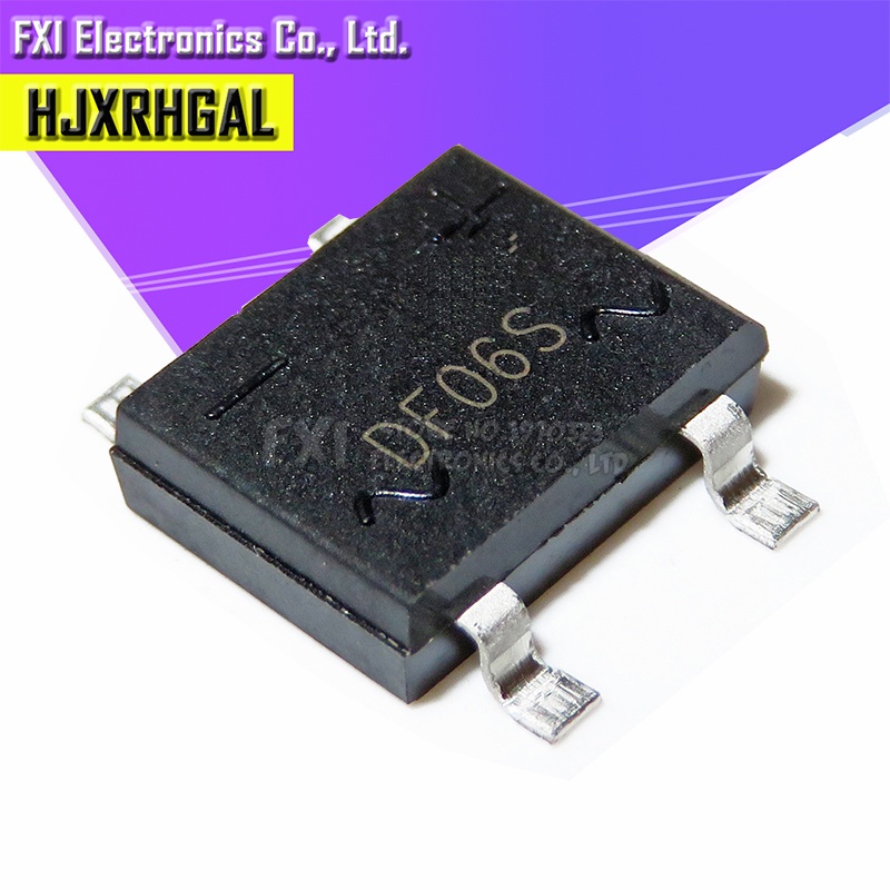 10 ชิ้น/ล็อต DF06S SMD 4 ฟุต DF06S วงจรเรียงกระแสสะพานวงจรเรียงกระแส