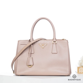 PRADA SAFFIANO 30 BEIGE LEATHER GHW