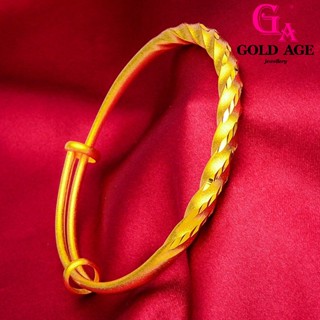 Ga พร้อมส่ง เครื่องประดับแฟชั่น สร้อยข้อมือ ชุบทอง 24K Bangkok Emas 916 สําหรับผู้หญิง