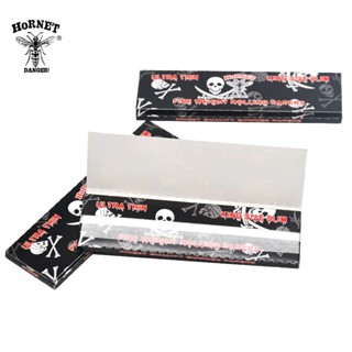 กระดาษโรล Hornet หัวกะโหลก 110 มม บางพิเศษ 32 แผ่น/ตลับ🌿Hornet Skull Rolling Papers 110mm 32 Leaves