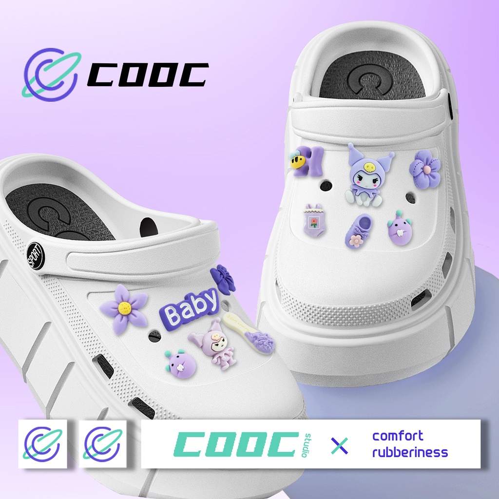 COOC 🚚พร้อมส่ง🚚 รองเท้าหัวโต ผู้หญิง  รองเท้าแตะ หัวโต  เก็บเงินปลายทาง ขนาด 36-41 EVA