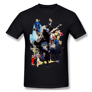 Yoshitaka Amano Final Fantasy VI Main Characters T Shirt White Final Fantasy Printed Tshirt Summer Anime Men Streetwear