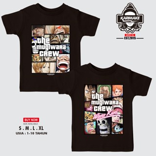 เสื้อยืด cotton Karimake T-Shirt One Piece MUGIWARA CREW GTA Anime T-Shirt_39