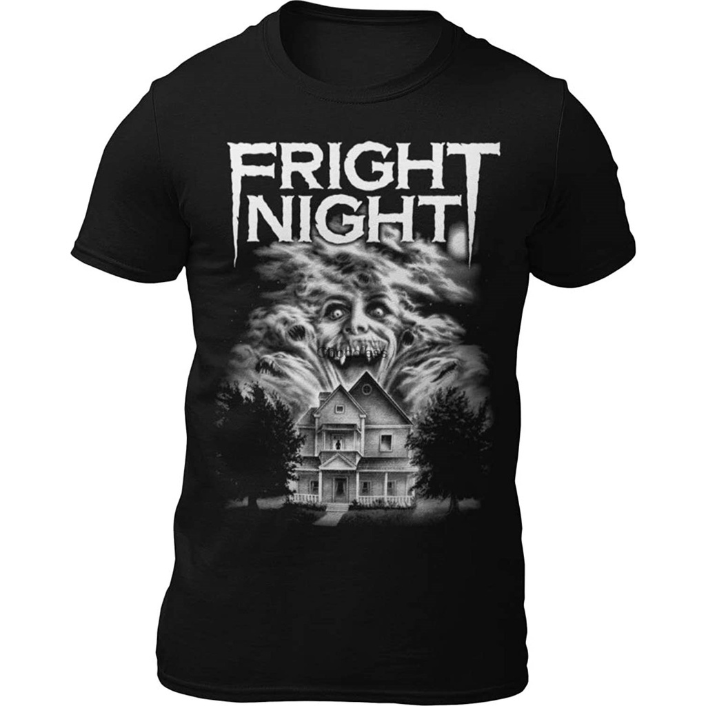 เสื้อยืด ผ้าฝ้าย 100% พิมพ์ลาย Fright Night
