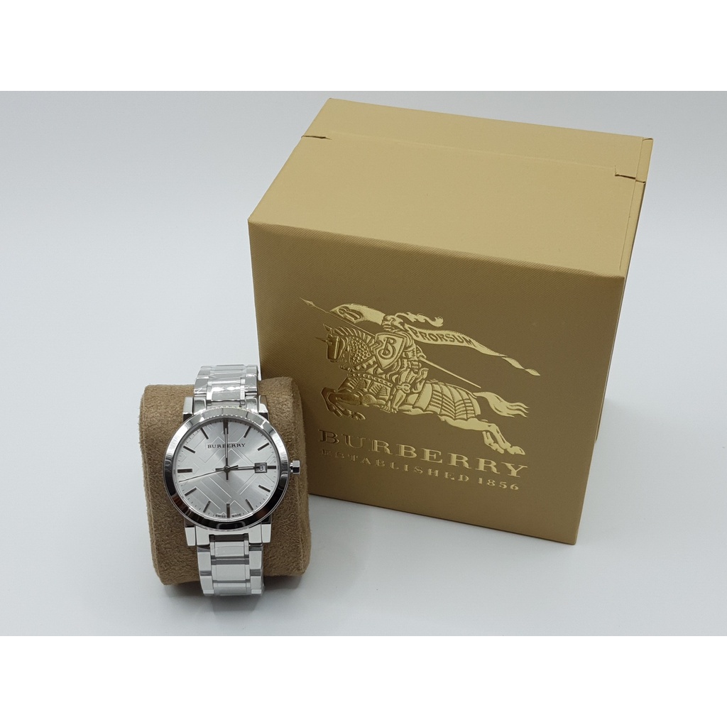 นาฬิกา BURBERRY UNISEX BU9000 38 MM LARGE CHECK QUARTZ พร้อมกล่อง (ใหม่)