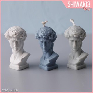 ☑✖[Shiwaki3] David Bust Statue แม่พิมพ์ซิลิโคนสําหรับใช้ทําเทียนสบู่