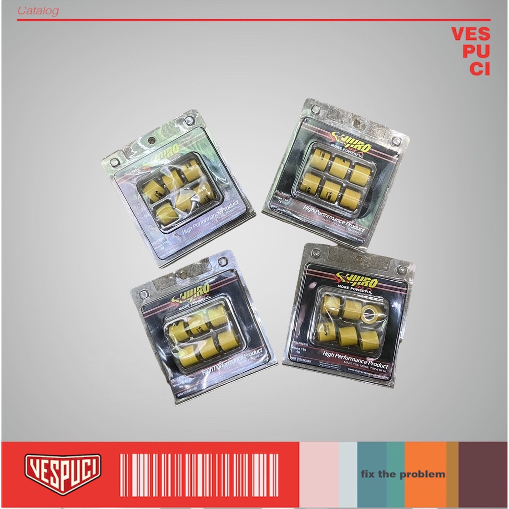 Roller Racing 19x17 CVT Pulley Pully ด้านหน้า Shijiro 5 6 7 8 กรัม Vespa Matic Matik Sprint Primaver