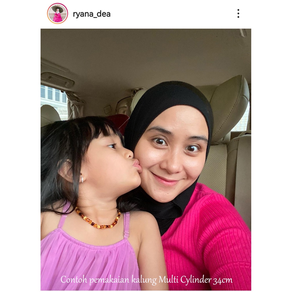 AMBERKU สร้อยคอสีเหลืองอําพันสําหรับทารกและเด็กเล็ก K11S