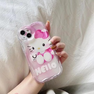 เคสโทรศัพท์มือถือ กันกระแทก ลายการ์ตูนคิตตี้ สีชมพู สําหรับ iPhone 11 12 12promax 13 13pro 13promax 14 14pro max