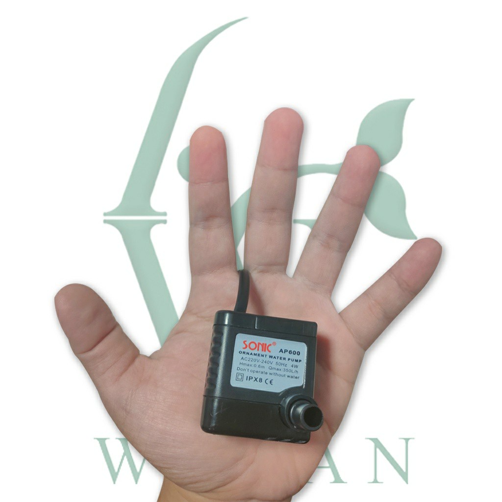 ปั๊มน้ำ SONIC AP-600  ปั๊มน้ำขนาดจิ๋ว สินค้านำเข้าของแท้ 100 %  BY วสันต์อุปกรณ์ปลาสวยงาม