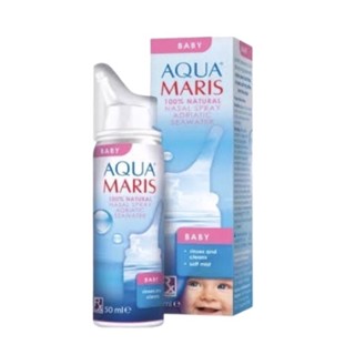 Aqua Maris Baby spray 50ml อะควา มาริส เบบี้ สเปรย์ 50มล น้ำเกลือล้างจมูก สูตรอ่อนโยน สำหรับเด็ก