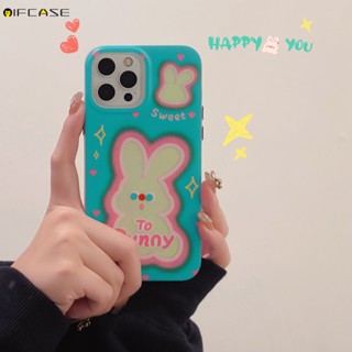 เคสโทรศัพท์มือถือแบบนิ่ม กันกระแทก ลายการ์ตูนกระต่ายน่ารัก แต่งกลิตเตอร์ ระยิบระยับ เรียบง่าย หรูหรา สําหรับ iPhone 14 13 12 Pro Max 11