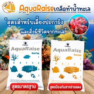 เกลือทำน้ำทะเล AquaRaise Reef Salt สำหรับเสี้ยงปะการังและสิ่งมีชีวิตจากทะเล ขนาด 6 kg.