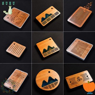 Suhu Bamboo Tea Trays Chinese Tea Serving Kung Fu Tea Trays Eco-Friendly And High Quality Table Water Storage Trays Dry Bubble Table