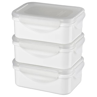 FULLASTAD ฟุลลาสตัด กล่องอาหารกลางวัน, ขาว, 13x10x5 ซม.