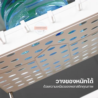 ชั้นวางของพลาสติก ชั้นวางอเนกประสงค์ ผัก ผลไม้ เครื่องปรุง น้ำมันพืช เก็บสินค้าแบบมีล้อเลื่อน