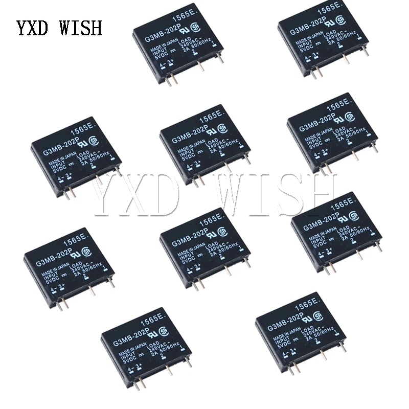 10pcs G3MB202P DCAC Solid State Relay Module G3MB 202P PCB SIP SSR AC