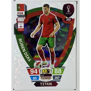 การ์ดนักฟุตบอล Ruben Dias ฟุตบอลโลก world cup 2022 การ์ดสะสม Portugal การ์ดนักเตะ โปรตุเกส