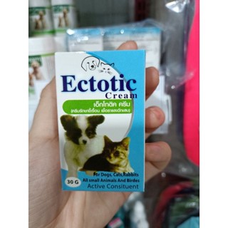 Ectotic Cream  ครีมทาขี้เรื้อน เชื้อราและผิวอักเสบ สุนัข-แมว-กระต่าย