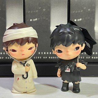 【ของแท้】POPMART Hirono ตุ๊กตาฟิกเกอร์ Hirono 3 City of Mercy Series Blind Box Hirono v3 ของขวัญ สําหรับตกแต่ง