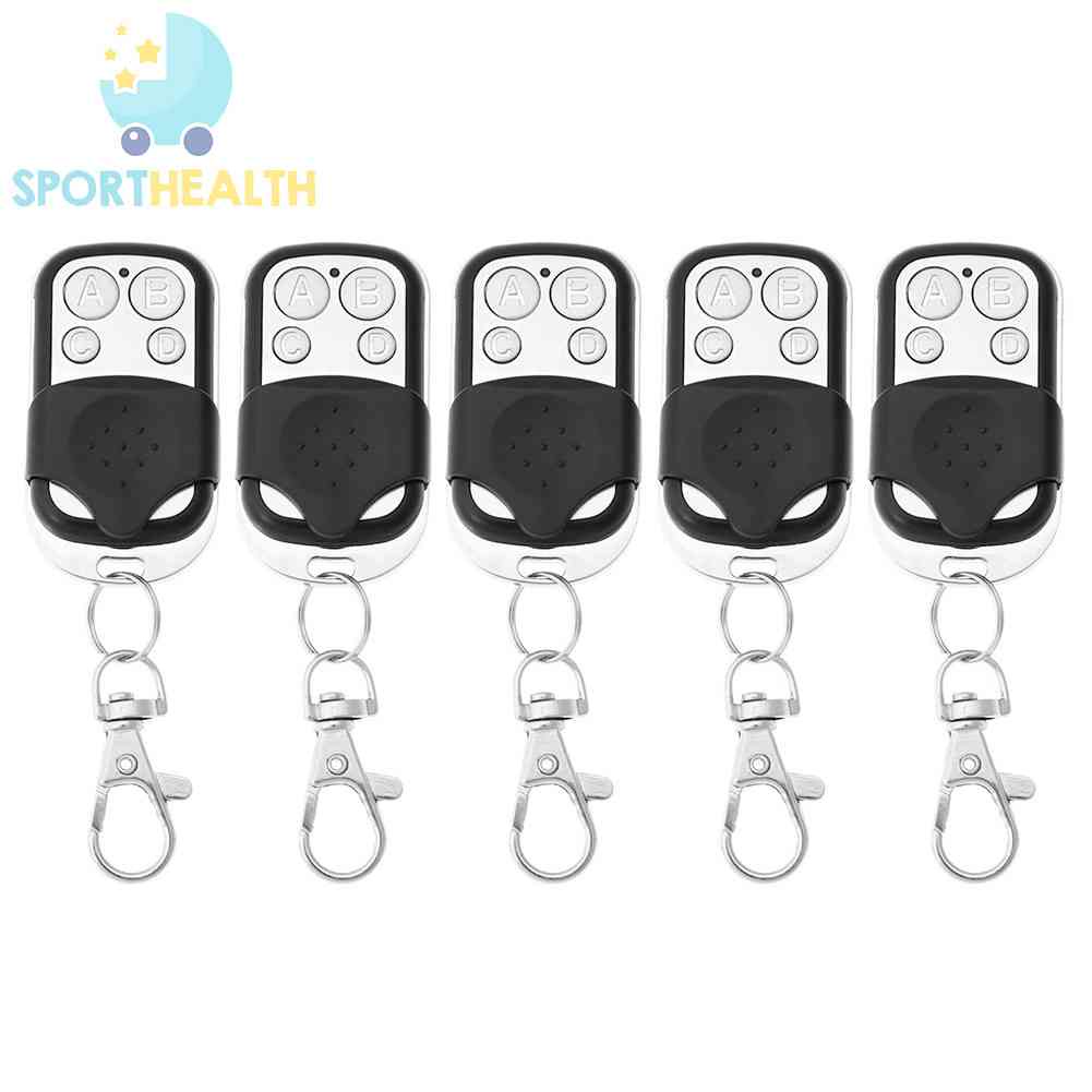 5pcs 4 Buttons 433MHz Copy Remote Control Duplicator for Gate Garage Door Opener