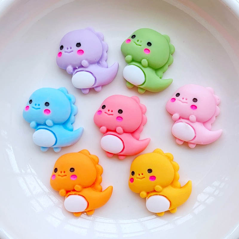 พร้อมส่ง ใหม่ กาวอีพ็อกซี่เรซิ่น ลายการ์ตูนสัตว์ ไดโนเสาร์ 10 ชิ้น
