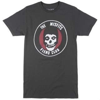 [COD] เสื้อยืดแขนสั้นลําลอง ผ้าฝ้าย 100% พิมพ์ลาย Misfits Fiend Club สไตล์พังก์ร็อค พลัสไซซ์ ของขวัญวัน