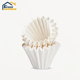 Wave Paper Filter กระดาษดริปกาแฟ กระดาษกรองกาแฟ ฟิลเตอร์ ขาว 155/185 (100ชิ้น)