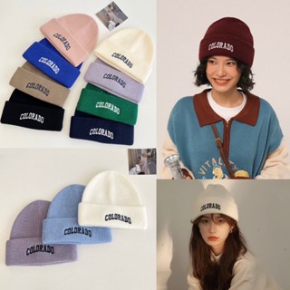 หมวกไหมพรมผ้าหนานุ่ม ปัก Colorado มี 12 สี