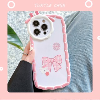 [พร้อมส่ง] เคสโทรศัพท์มือถือ ซิลิโคน ลายแกะน้อย ประดับโบว์ สําหรับ iPhone 14 13 12 11 PROMAX XS XR XSMAX SE2020 6 7 8PLUS MINI