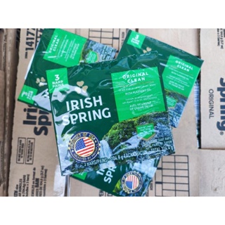 New package Irish Spring original cleanสบู่ก้อนไอริสสปริง 1 แพ็คมี 3 ก้อน