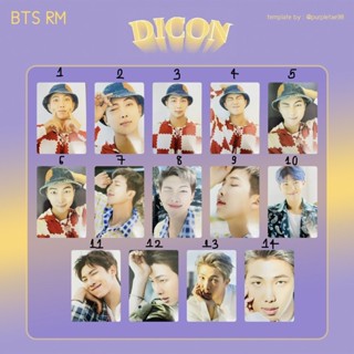 [ ซื้อ 5 แถม 1 ] การ์ดบังทัน " dicon bts photocard 101 " การ์ดแท้ ‼️