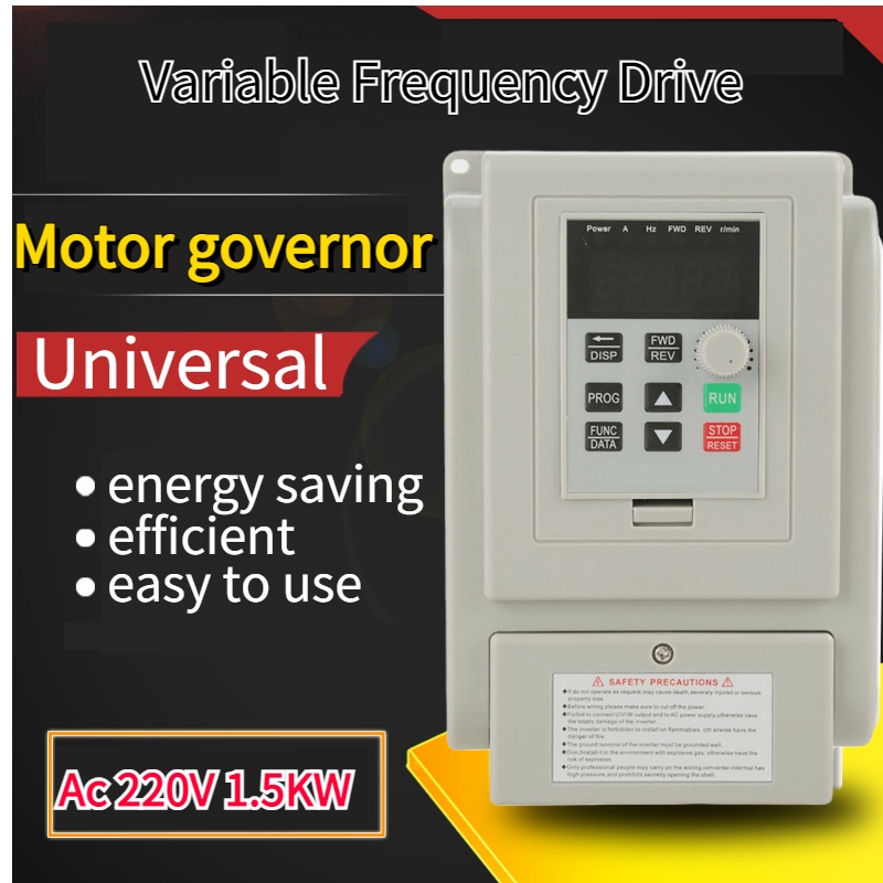 [พร้อมส่ง] Ac 220V 0.75KW/1.5KW/2.2KW ควบคุมความเร็ว Vfd สําหรับมอเตอร์เฟส 3 เฟส VFD ปรับความถี่ไดรฟ์อินเวอร์เตอร์มอเตอร์ไดรฟ์