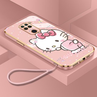 เคสโทรศัพท์มือถือ ลาย Hello Cat น่ารัก สําหรับ Redmi Note 9 Global 4G 10X 9S 9T Pro Max Poco M2 10 Lite 5G